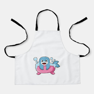 Delantal Delfín en la bañera