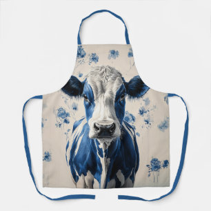 Delantal Delft Blue Cow - Un Tributo Artístico Sin Tiempo