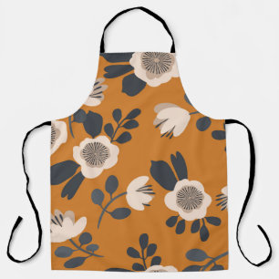 Delantal Delicado Patrón Floral Vintage Botánico