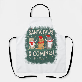 Delantal Delicia de los Navidades Meow-y: Colección de gato