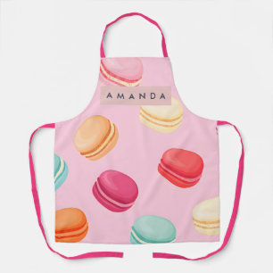 Delantal Delicia Personalizada de Macarons Dulces Pastel