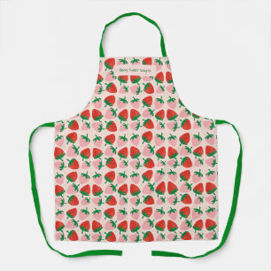 Delantal Delicias Dulces de Frutas Rosa Suave
