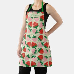 Delantal Delicias Dulces de Frutas  Verde Oliva