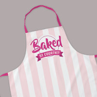 Deliciosas Rayas Rosadas Moda Chef de Repostería C
