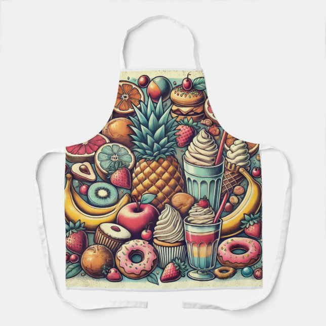 Delantal Delicioso diseño de comida Aprons (Anverso)