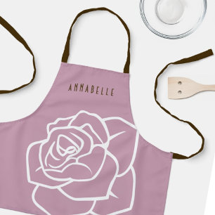 Delantal Deliciosos Estilo Moderno Floral Rosa Kids Persona
