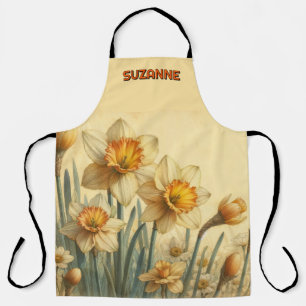 Delantal Deliciosos Narcisos Antiguos Personalizados