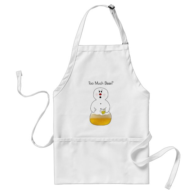Delantal Demasiada cerveza Apron (Frente)