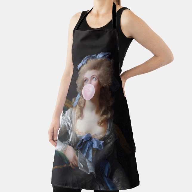 Delantal Demure with Pink Bubble Gum (in situ)