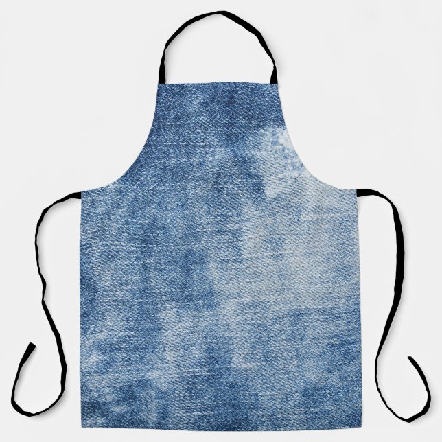 Delantal Denim Texture: Agujeros rayados. (Anverso)