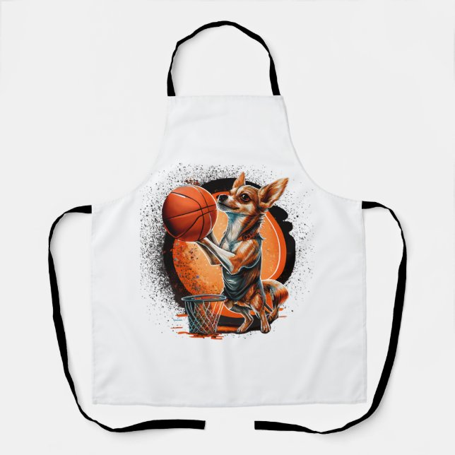 Delantal Deporte del jugador de baloncesto de Chihuahua (Anverso)