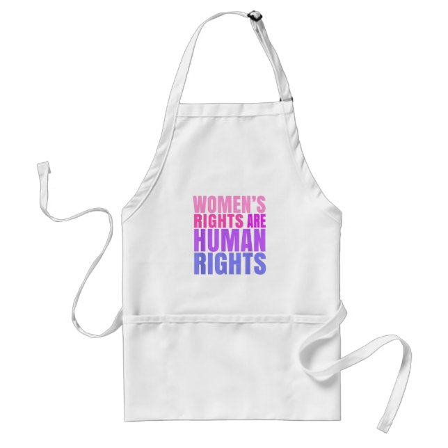 Delantal Derechos Humanos Derechos de la Mujer (Frente)