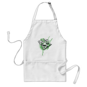 Delantal Derramamientos del verde de Supergirl