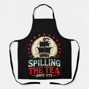 Delantal Derramando El Té Desde 1773 4 De Julio US Vintage