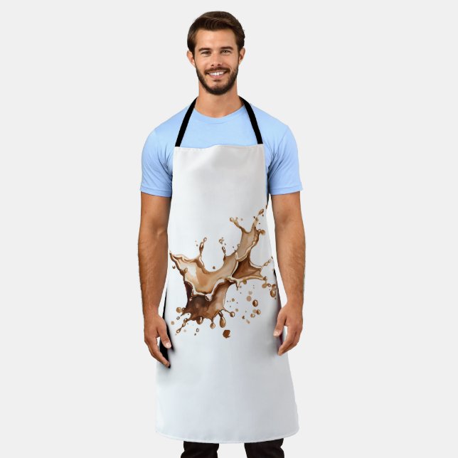 Delantal Derrame de Café (Gastado)