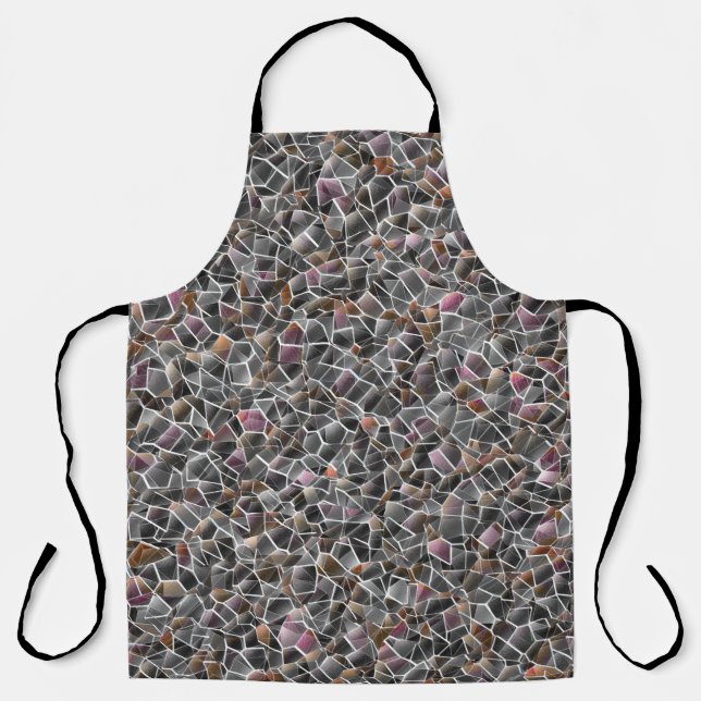 Delantal Desagradable de salmón bruto y mosaico irregular g (Anverso)