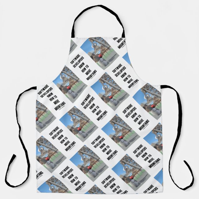 Delantal Desarrolladores de software saben cómo mover monta (Anverso)