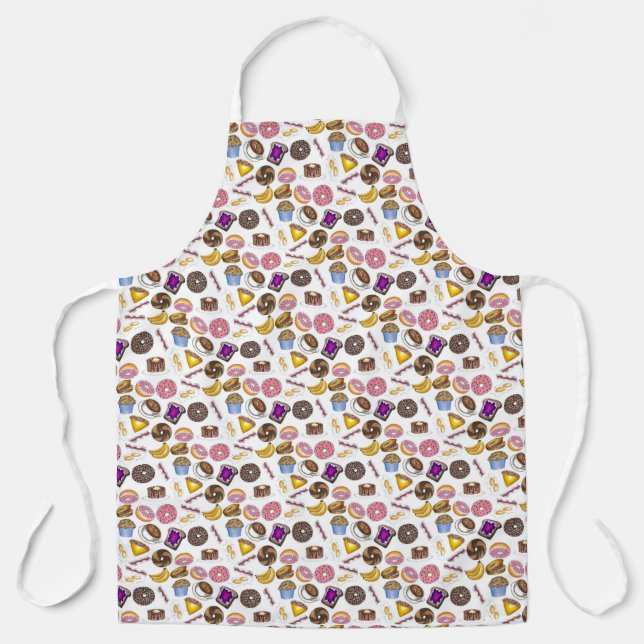 Delantal Desayuno Alimentos Muffin Panqueque Bacon Eggs (Anverso)