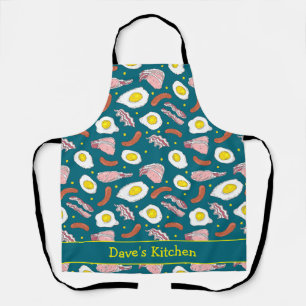 Delantal Desayuno Bacon and Eggs Alimentos Patterados