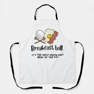 Delantal Desayuno de golf con huevo frito para golfista