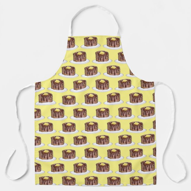 Delantal Desayuno de jarabe de arce de mantequilla de mante (Anverso)