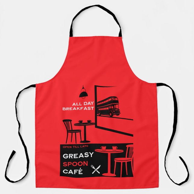 Delantal Desayuno inglés Greasy Spoon (Anverso)