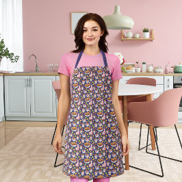 Delantal Desayuno suave y fruta morada