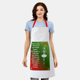 Delantal Deseos divertidos de Navidad para esqueleto para m