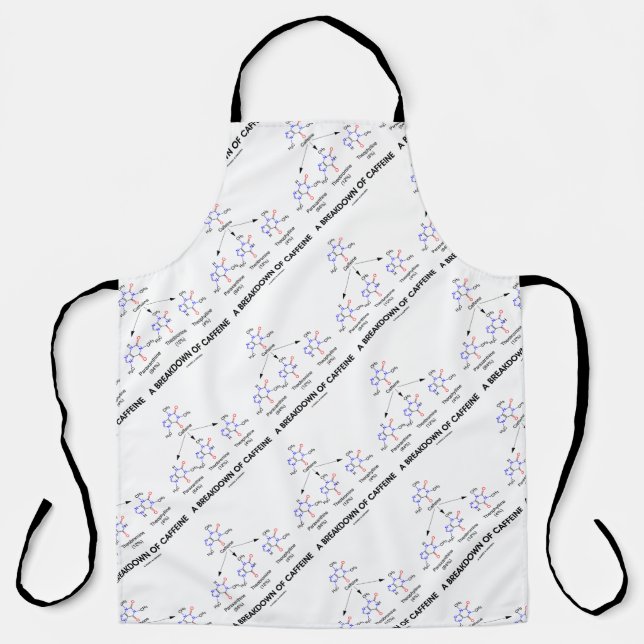 Delantal Desglose De Los Metabolitos De Caffeina (Anverso)