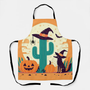 Delantal Desierto/cactus del suroeste de Halloween