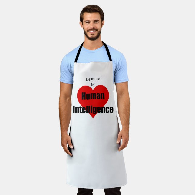 Delantal Designed by Human Intelligence (Gastado)