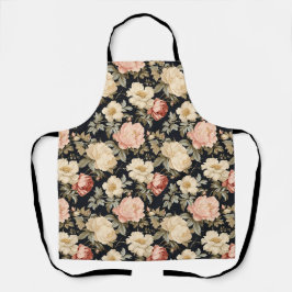 Delantal Desplazamientos con rosas estilo victoriano