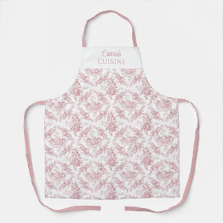 Delantal Desplazamientos y flores grabados personalizados r