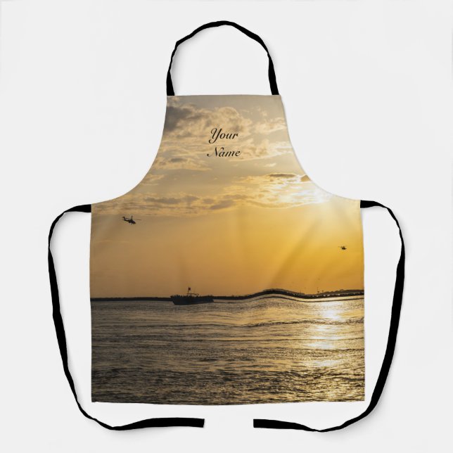 Delantal Destin Sunset And Helicopters Apron (Anverso)