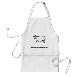 Delantal Determinación del toro negro