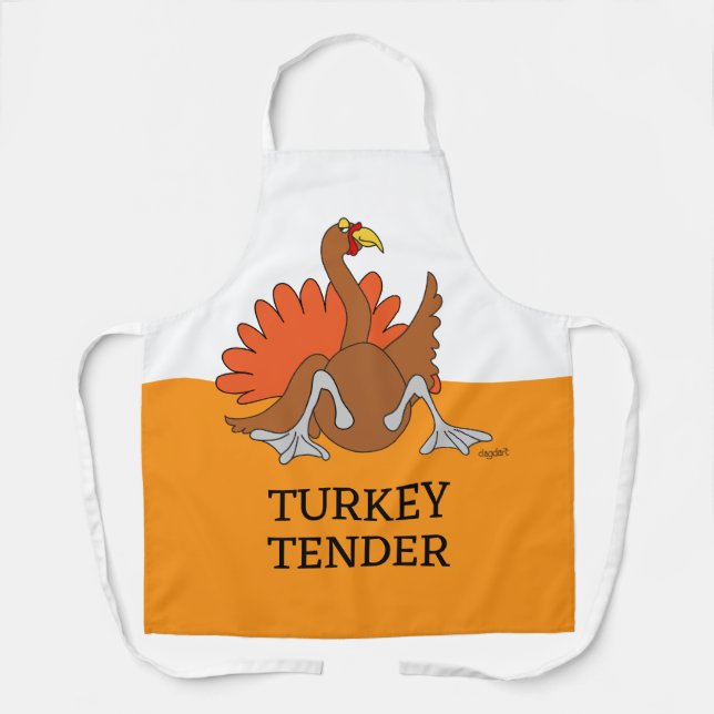 Delantal Día de Acción de Gracias Turquía Apron (Anverso)