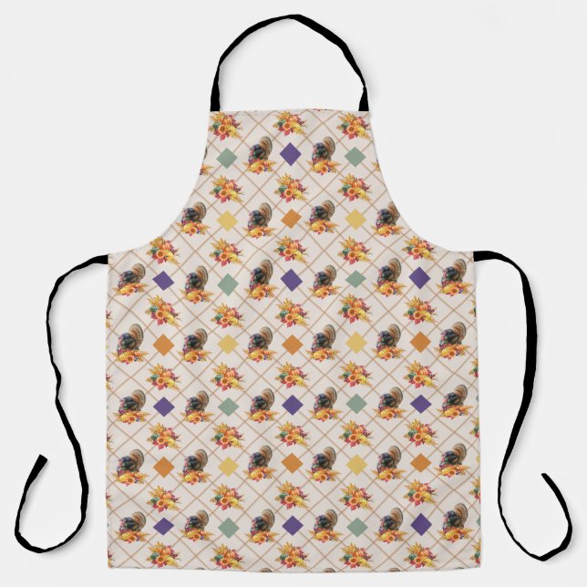 Delantal Día de Acción de Gracias Turquía Holiday Apron (Anverso)