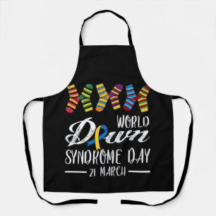 Delantal Día de Conciencia sobre el Síndrome de Down Sock
