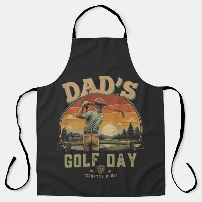 Delantal Día de Golf de Papá (Anverso)