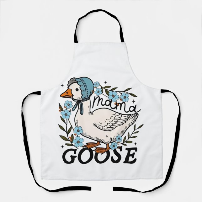 Delantal Día de la Madre Mama Goose Silly Goose (Anverso)