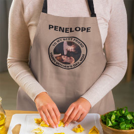 Delantal Día de la Madre mi mejor foto y texto Personalizad