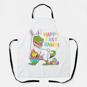 Delantal Día de Pascua Dinosaurio Divertido Feliz Eastrawr
