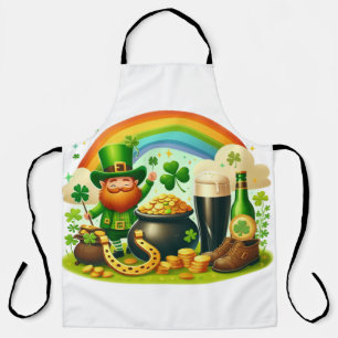 Delantal Día de San Patricio, bonito y caprichoso