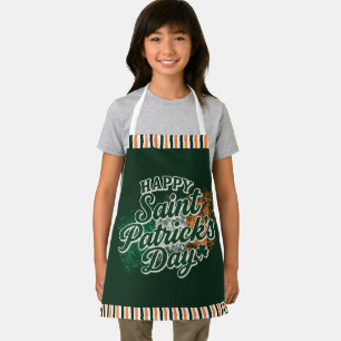 Delantal Día de San Patricio vintage feliz
