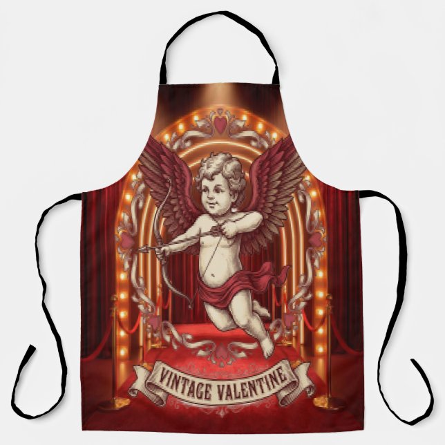 Delantal Día de San Valentín vintage  (Anverso)