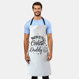 Delantal Día del padre de papá más frío del mundo
