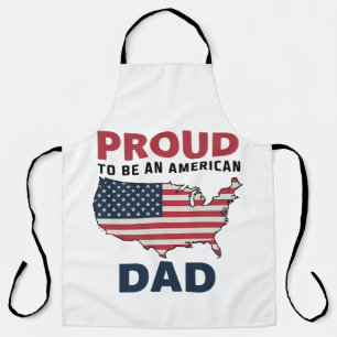 Delantal Día del Padre Patriótico 4 de Julio