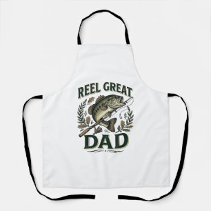 Delantal Día del Padre Pesca Vintage Gran Papá