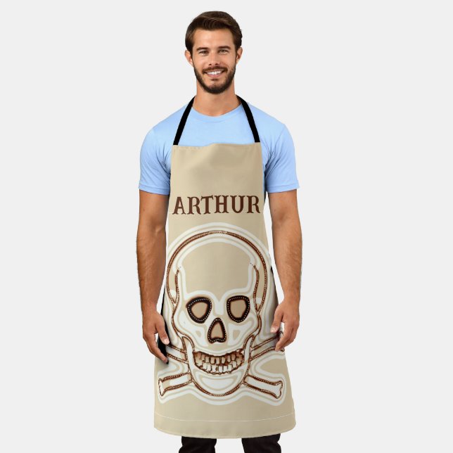 Delantal Día del pirata, personalizado (Gastado)