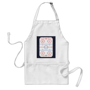 Delantal Diagrama de pista de hockey sobre el estilo de la